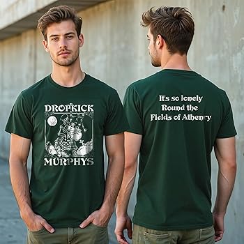 Amazon.com: Dropkick Murphys Men's Skelly Piper T-Shirt Hunter