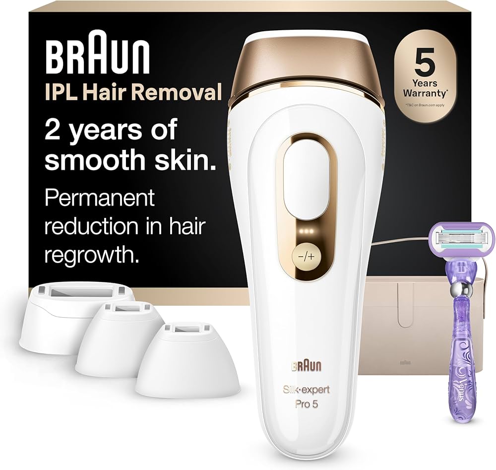 Amazon.com: Braun Braun Smart IPL,Silk·Expert Pro 5:在家雷射除毛