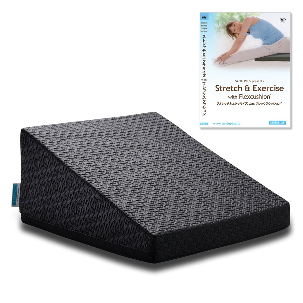 Amazon | サンテプラス フレックスクッション(ブラック) & DVDセット