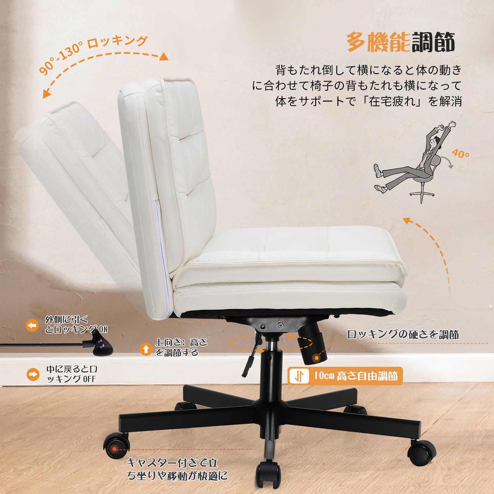 Amazon.co.jp: COMHOMA デスクチェア あぐら ソファチェア オフィス