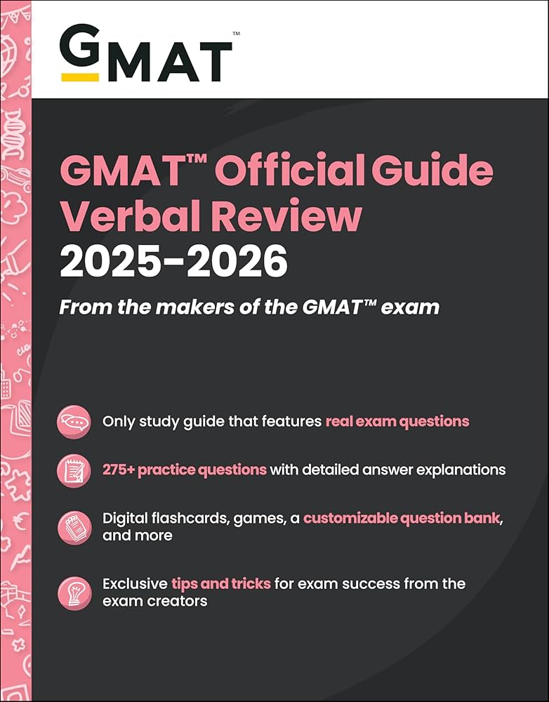 GMAT Official Guide Verbal Review 2025-2026: Book + Online