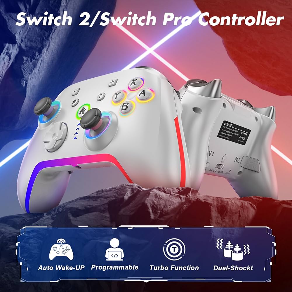 Amazon.com: Wireless Pro Controller for Switch 2/Switch/Lite/OLED