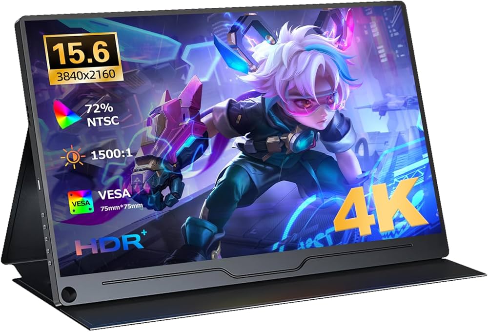 Amazon.co.jp: Mayfee! 4K モニター 15.6インチ 100% Adob​​e RGB 広色