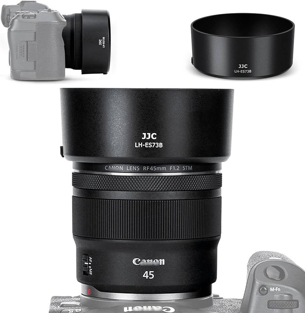 Amazon | JJC ES-73B 可逆式 レンズフード Canon RF 45mm F1.2 STM