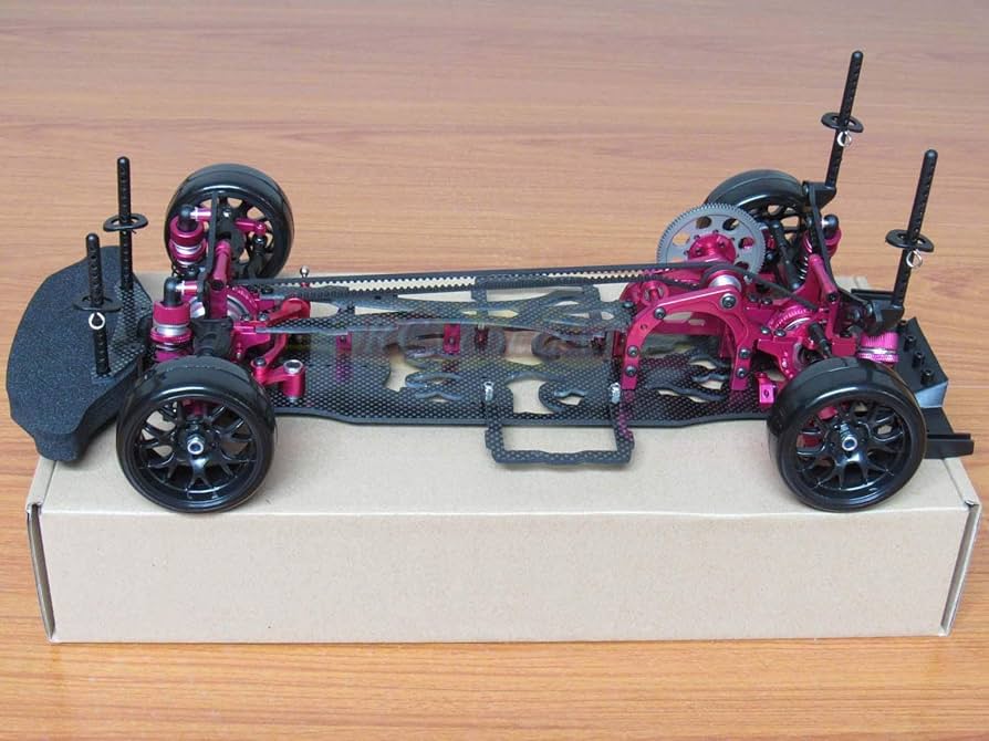 Amazon.com: Hobbypower 1/10 Alloy & Carbon RWD Drift Racing Car