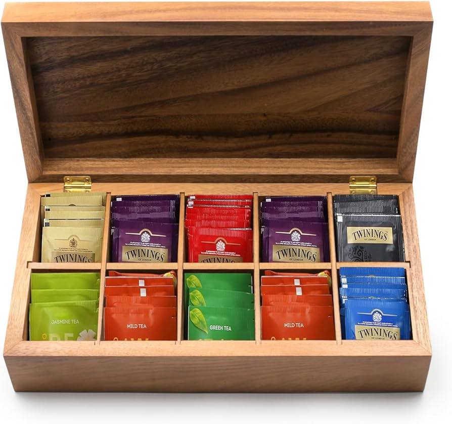 Amazon.com: Ironwood Gourmet Rectangular Vauxhall Double Tea Box