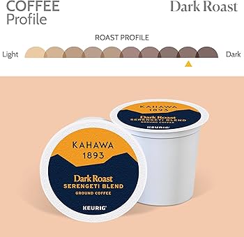 Amazon.com : Kahawa 1893 Dark Roast Coffee K-Cup Pods Serengeti