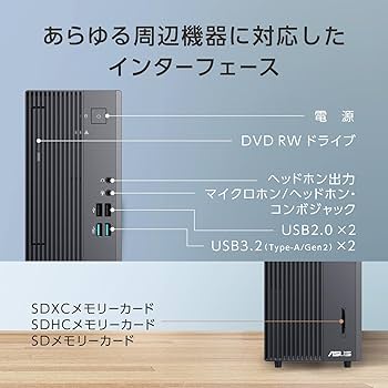 Amazon.co.jp: ASUS デスクトップパソコン S500SER 第14世代 Core i7