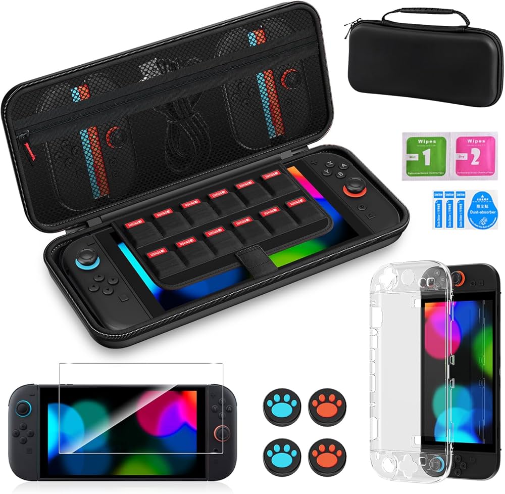 Amazon.co.jp: 対応 Switch 2ケース（収納ケース*1＋tpuカバー*1+