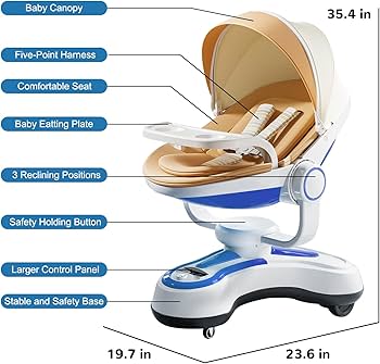 Amazon.com : Baby Swing for Infants, 3 Auto-Moving Modes Path