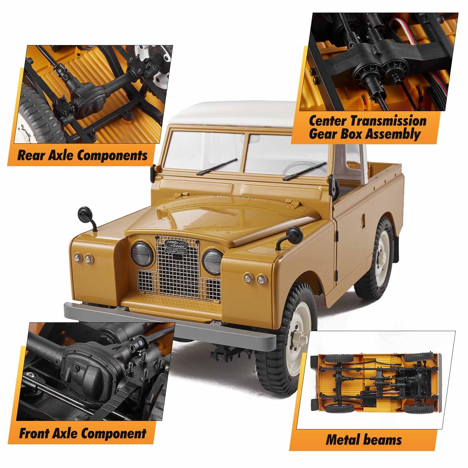 Amazon.com: EAZYRC x FMS 1/12 Land Rover RC Car RTR with Licensed