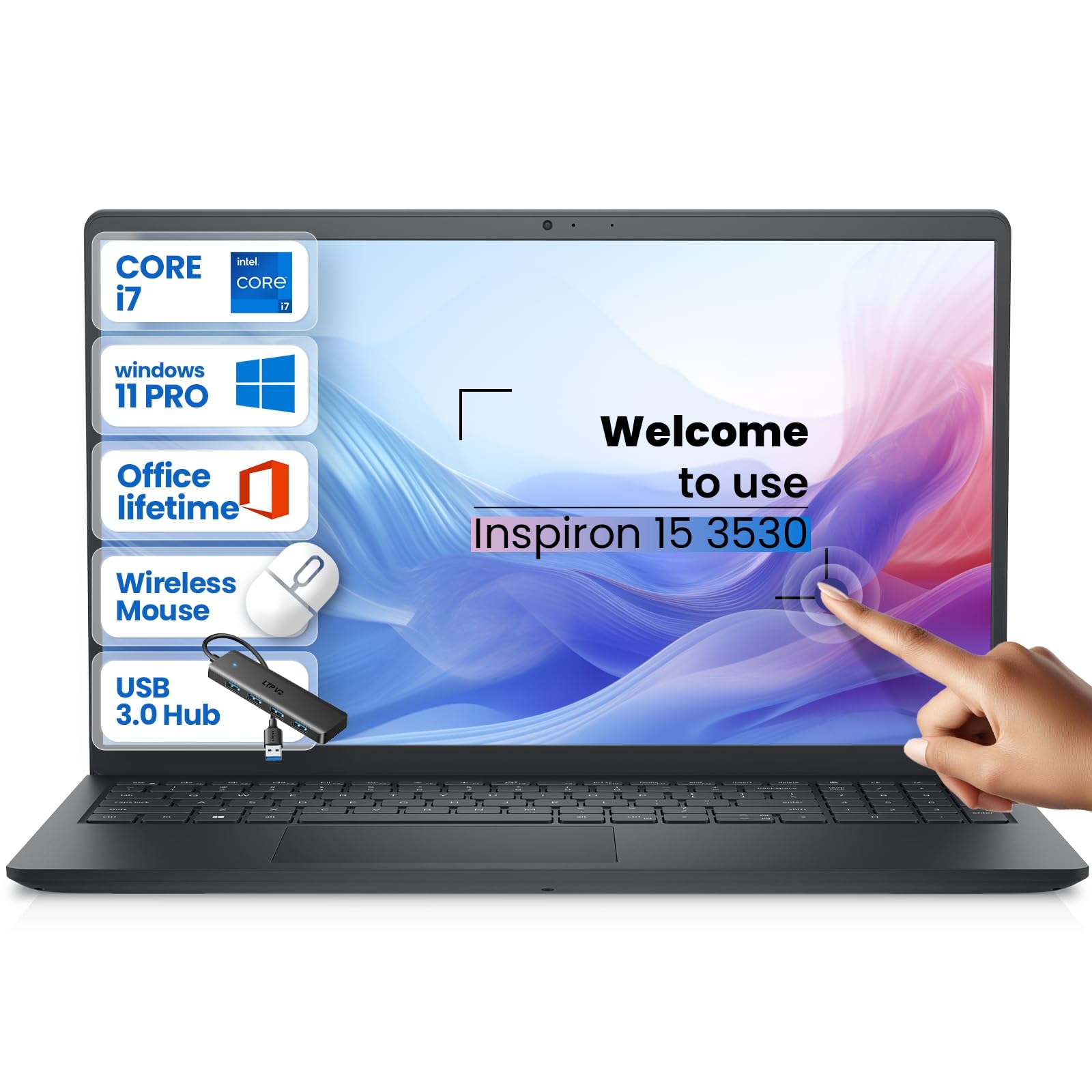 Amazon.co.jp: Dell Inspiron 15 タッチスクリーンノートパソコン