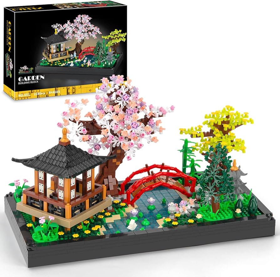 Amazon.com: Finger Rock Cherry Blossom Bonsai Tree Building Set