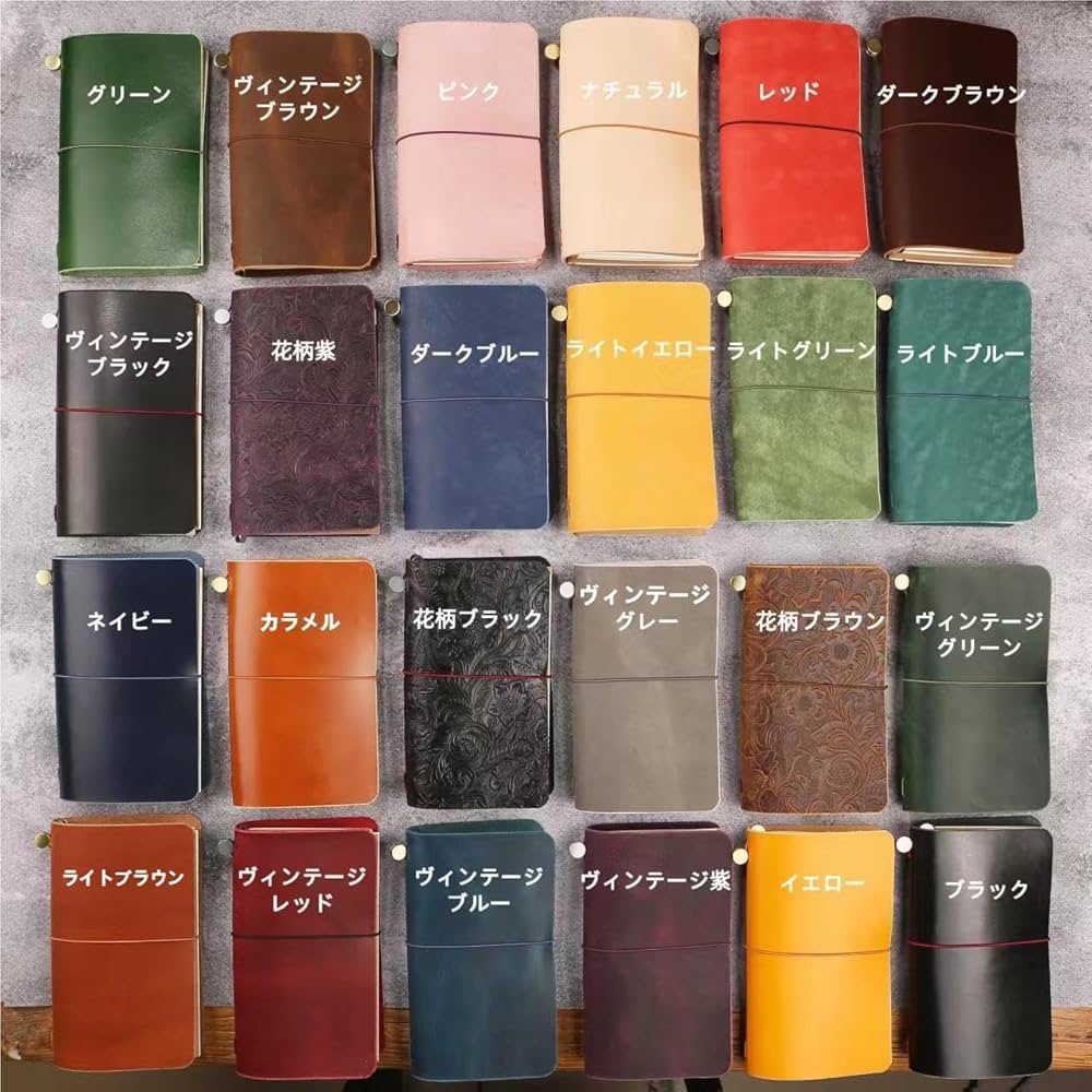 Amazon.co.jp: レザー トラベラーズノート 本革 旅行手帳 パスポート