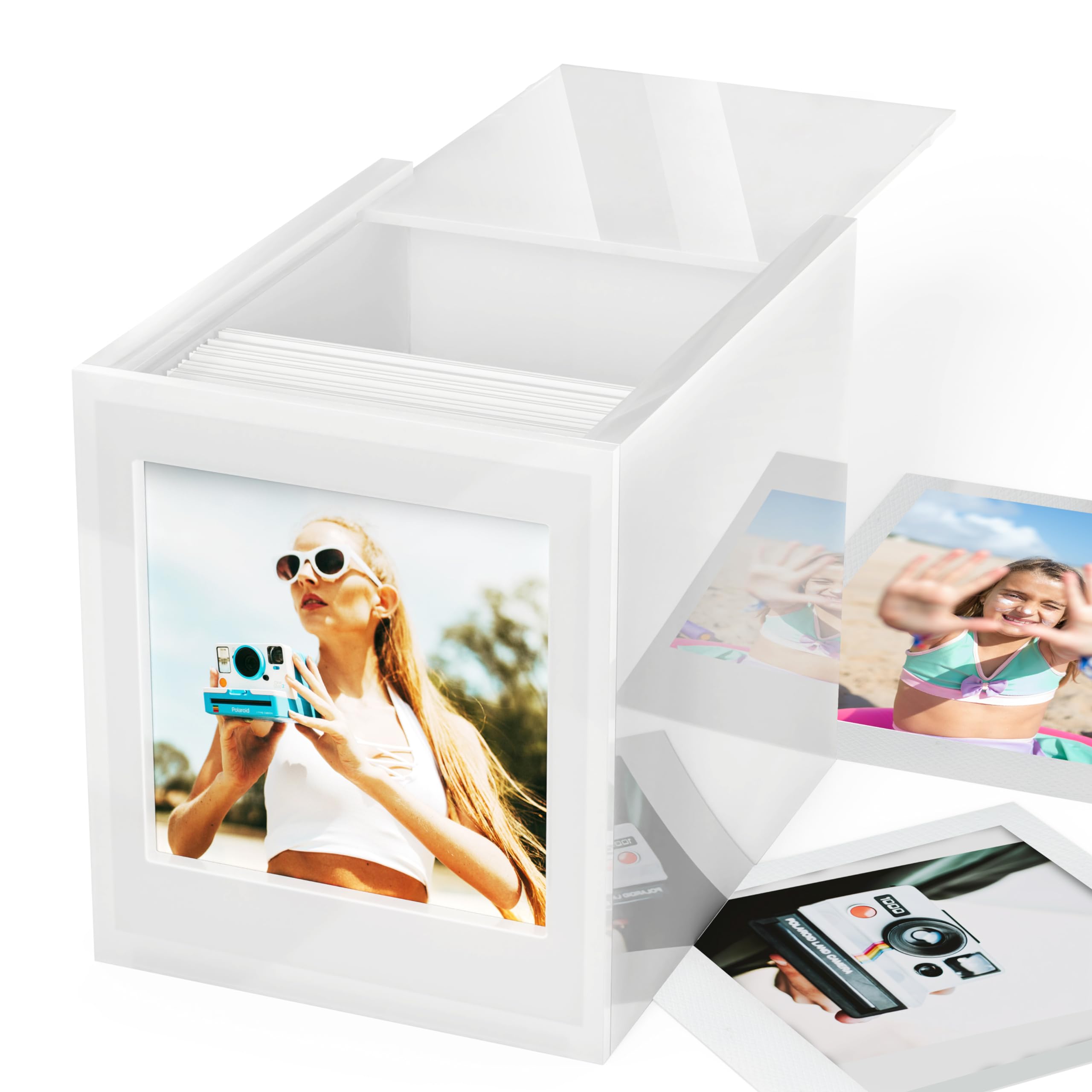 Amazon.com: WINKINE Acrylic Polaroid Photo Storage Box for