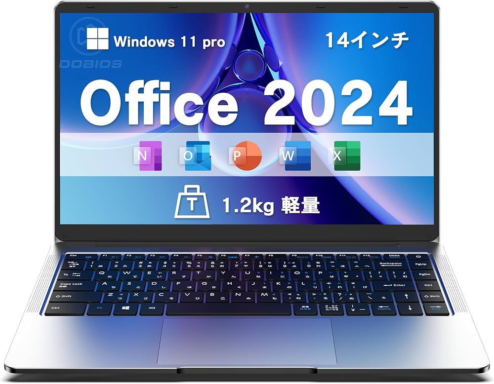 Amazon.co.jp: Dobios ノートパソコン Office 2024搭載 14インチ