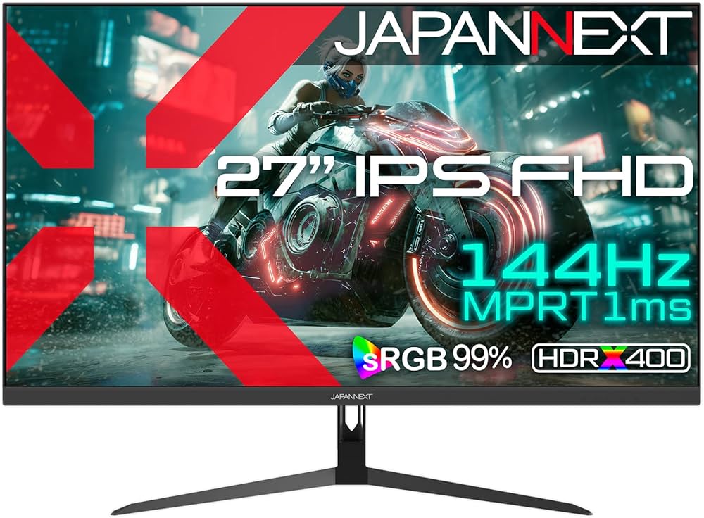 Amazon.co.jp: JAPANNEXT 27インチ IPSパネル搭載 144Hz/1ms(MPRT)対応