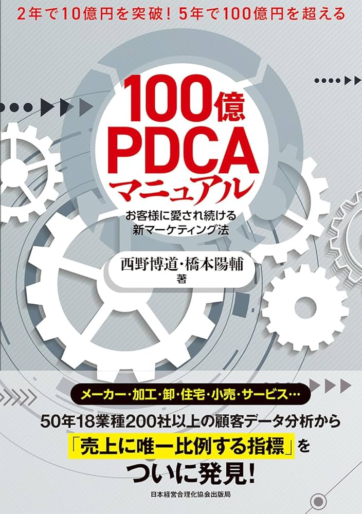 100億PDCAマニュアル』2年で10億円を突破! 5年で100億円を超える