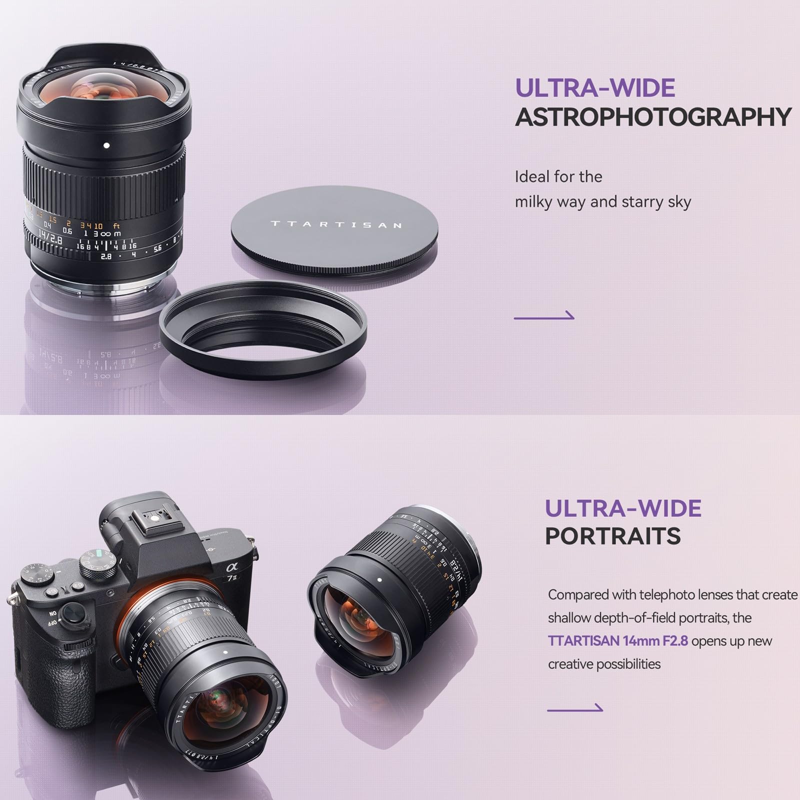 Amazon.co.jp: TTArtisan 14mm F2.8 Eマウント（ソニー用）、ソニーE