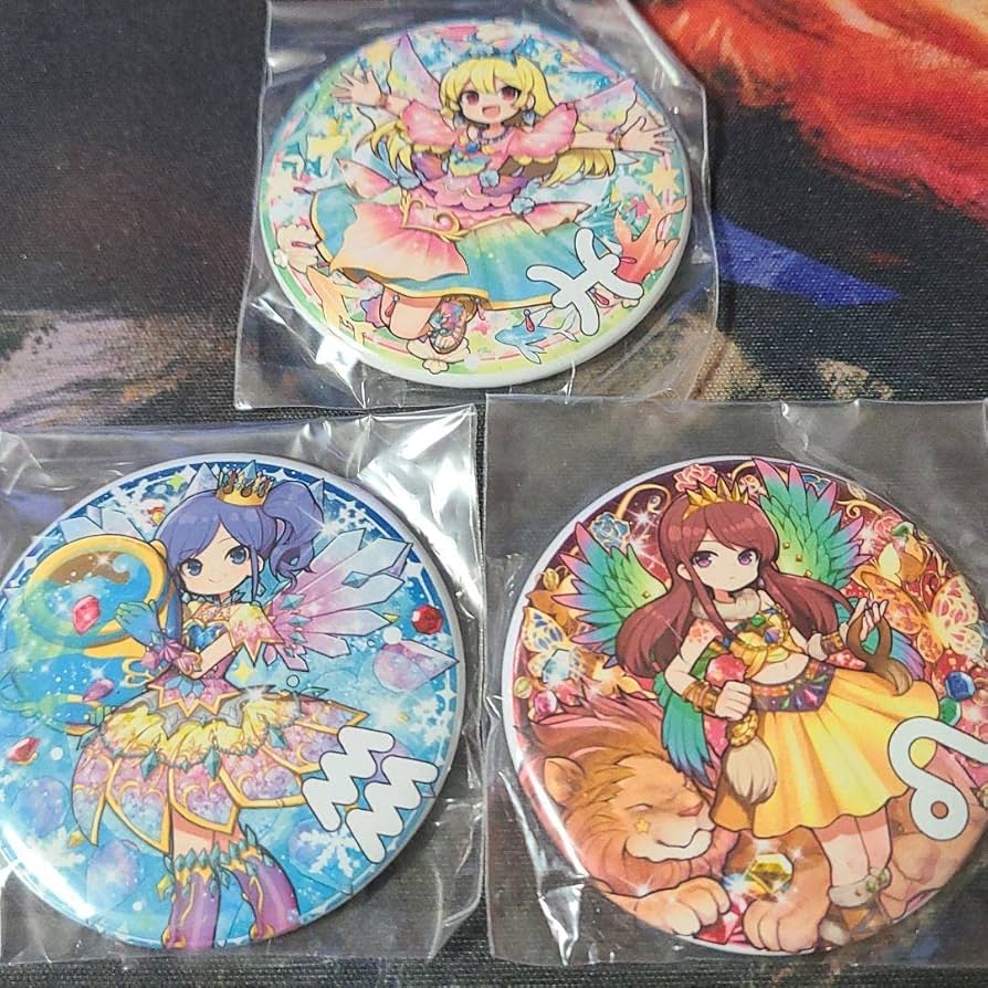 Amazon.co.jp: アイカツ 十二星座ドレス 缶バッジ型マグネット : おもちゃ