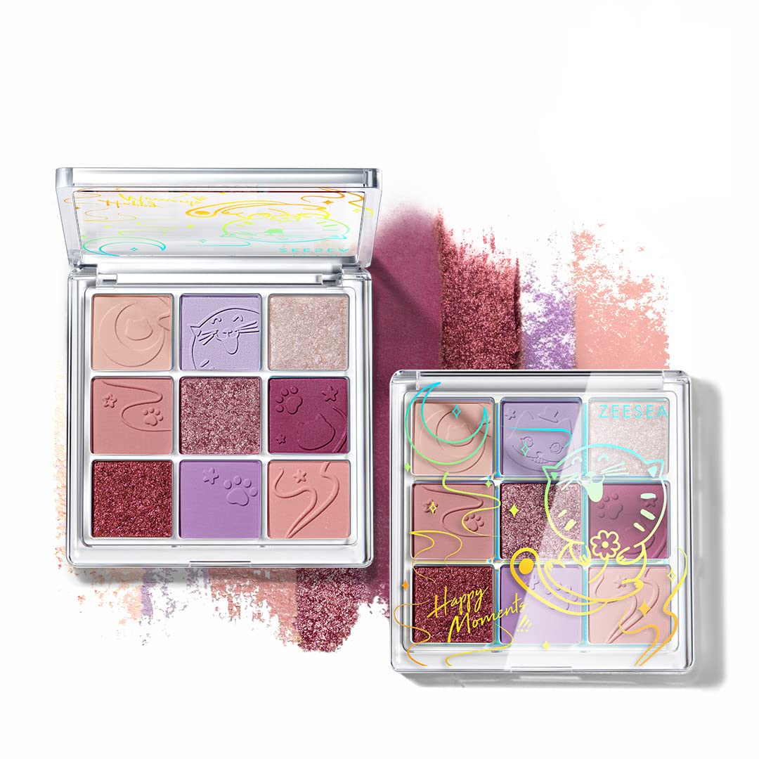 Amazon.co.jp: ZEESEAクォーツ アイシャドウパレット9色アイシャドウ高