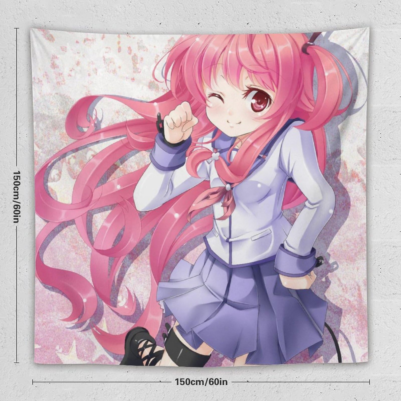 Amazon.co.jp: タペストリー Angel Beats! ユイにゃん 大判 おしゃれ