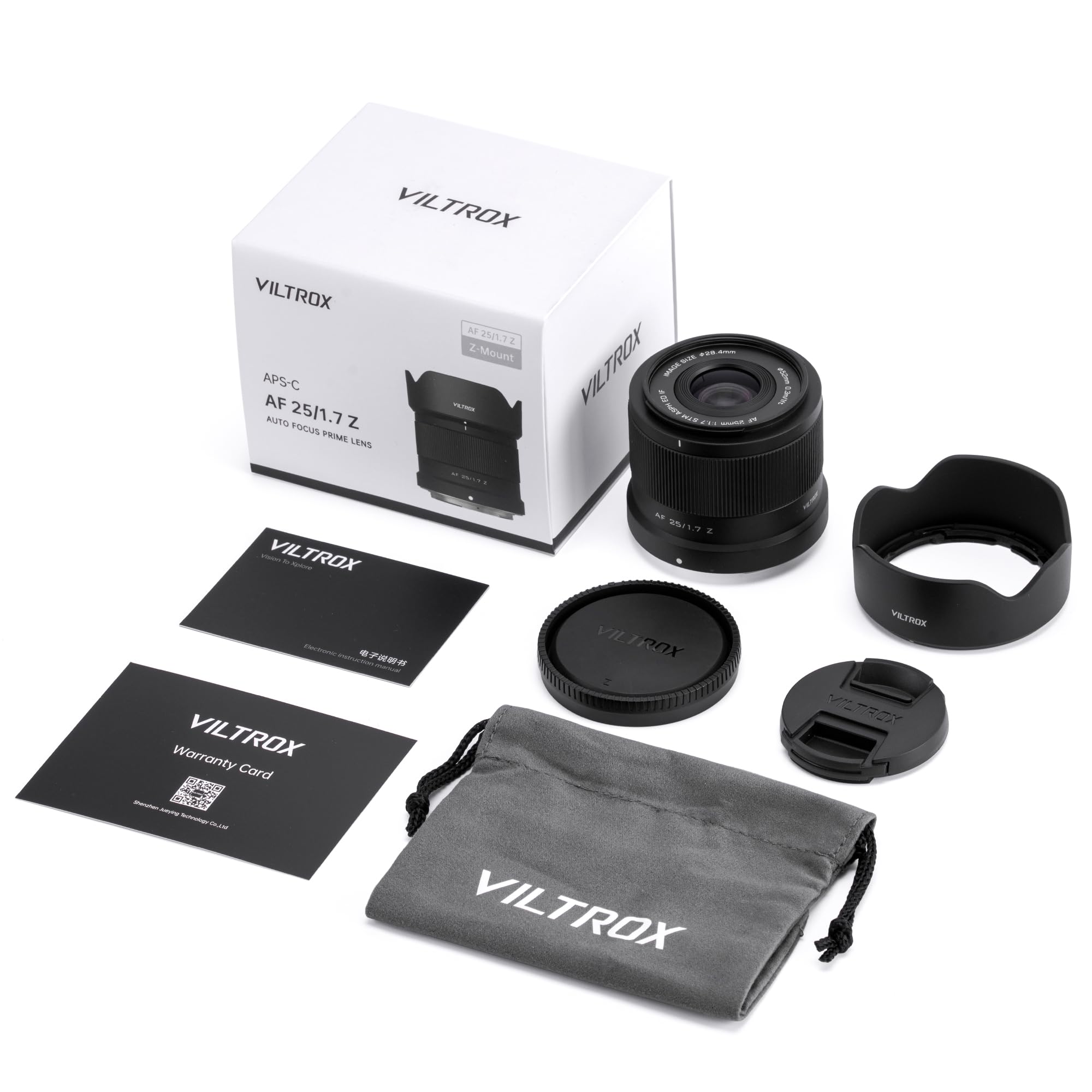 Amazon.co.jp: VILTROX AF 25mm F1.7 Z マウント レンズ 小型&軽量 APS