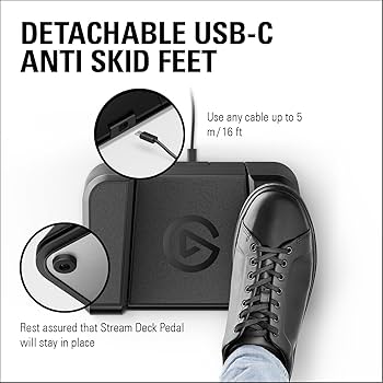 Buy Elgato Stream Deck Pedal – Hands-Free Studio Controller, 3