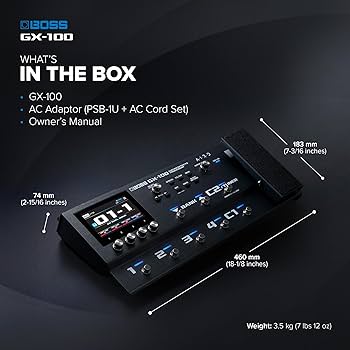 Amazon.com: BOSS GX-100 | Advanced Guitar Effects Processor