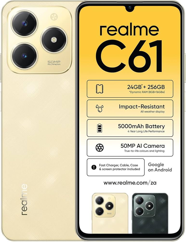 realme C61 Gold : Amazon.co.za: Electronics