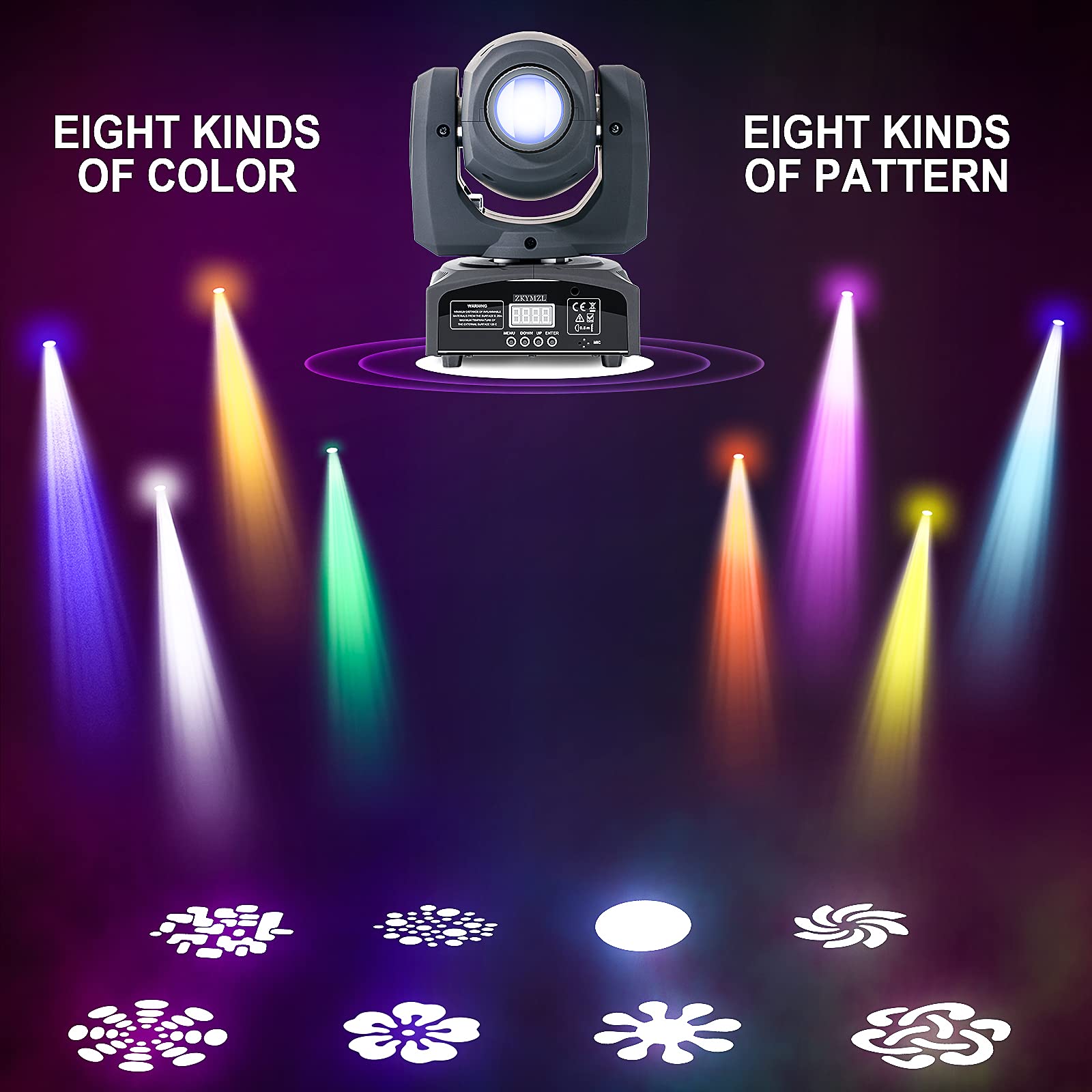 Amazon.com: ZKYMZL 60W LED Moving Head DJ Lights - Professional
