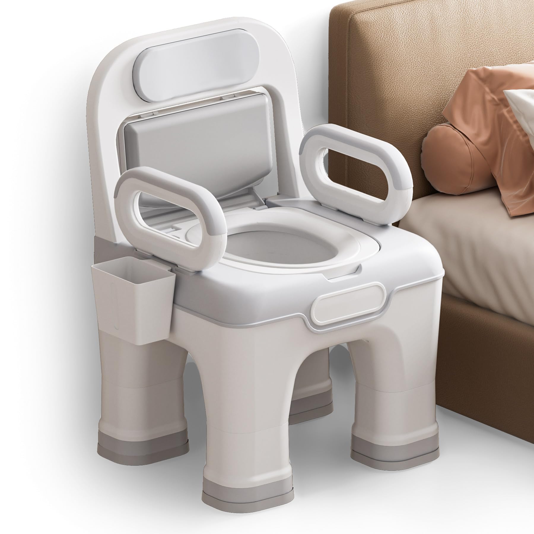 Amazon.com: AKIMRABY Bedside Commode, Upgraded Safety Commode