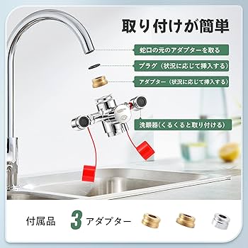 Amazon | Huanyu 洗眼器 洗眼水栓 緊急洗眼 360度回転 アイウォッシュ