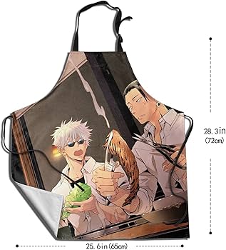 Amazon.co.jp: 呪術廻戦 五条悟 夏油傑 家入硝子 エプロン カフェ