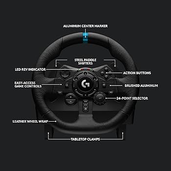 Amazon.com: Logitech G923 Racing Wheel and Pedals, TRUEFORCE Force