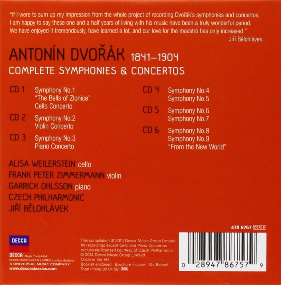 Antonin Dvorak, Belohlavek, Czech Philharmonic - Dvorak: Complete