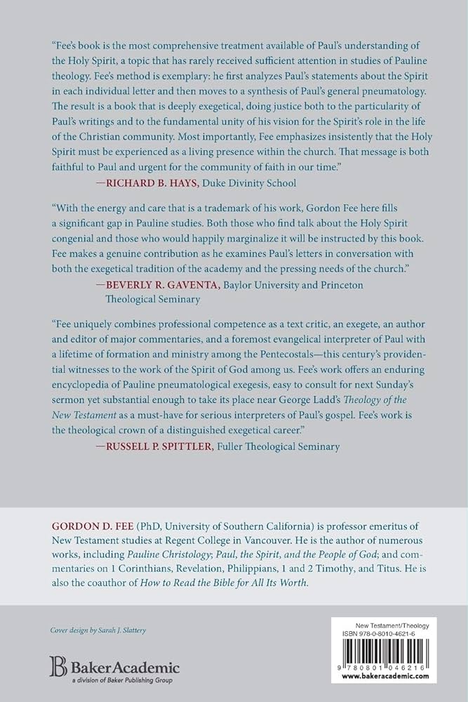 God's Empowering Presence: The Holy Spirit in the Letters of Paul