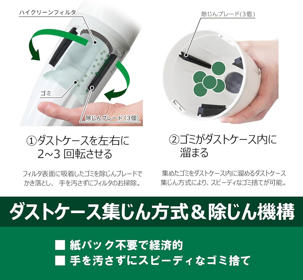 Amazon.co.jp: HiKOKI(ハイコーキ) 18V カプセル式 コードレス掃除機