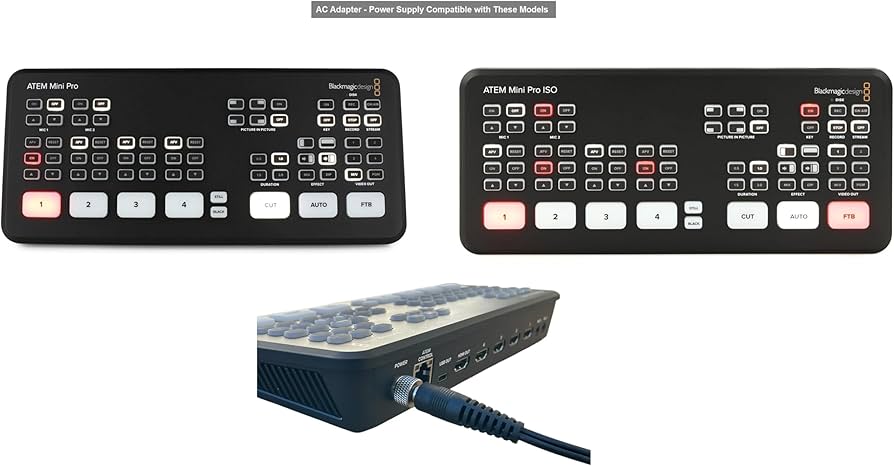 Amazon.com : Threaded Lock AC Adapter Compatible with Blackmagic