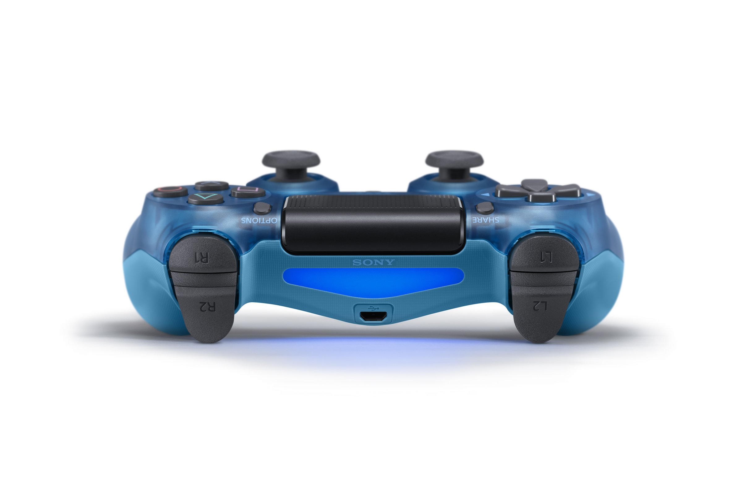 Amazon | ワイヤレスコントローラー (DUALSHOCK 4) ブルー・クリスタル