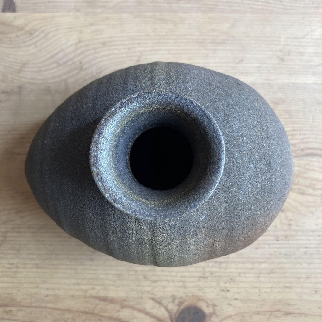 Amazon.co.jp: 不可治窯 （ふかちがま）樺澤 健治作 南蛮俵花入 供箱