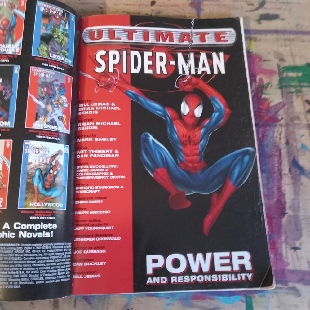 Amazon.com: Ultimate Spider-Man Vol. 1: Power and Responsibility