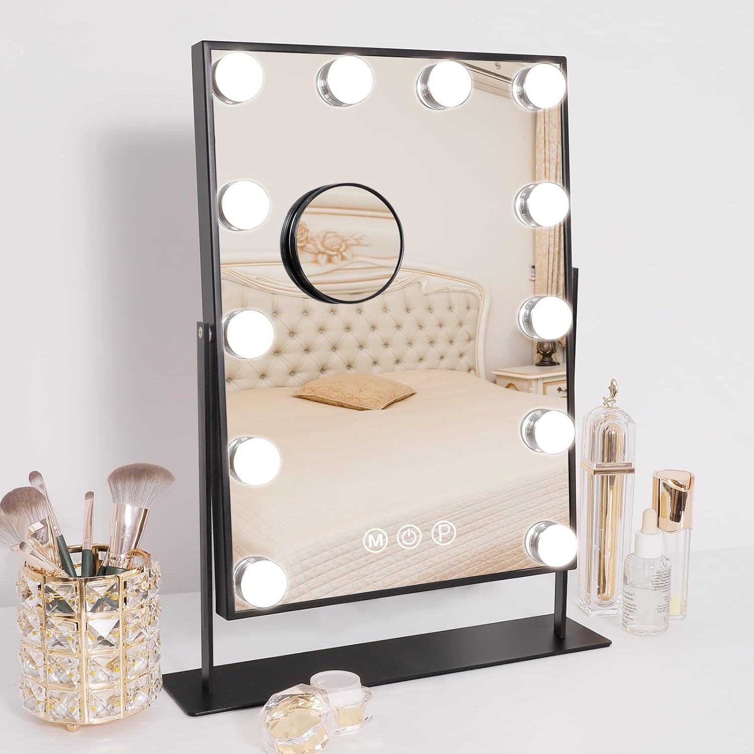 Amazon.co.jp: FENCHILIN 化粧鏡 女優ミラー 卓上鏡 卓上ミラー