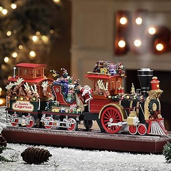 Amazon.com: Mr. Christmas Animated Musical Santa's Train Express