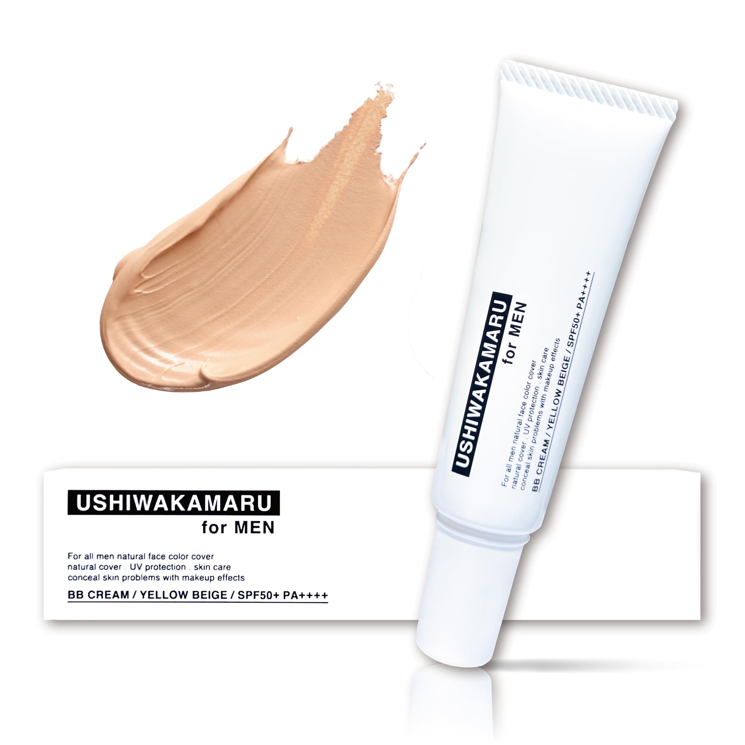 Amazon.co.jp: USHIWAKAMARU メンズ用BBクリーム イエローベージュ