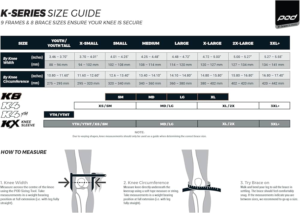 Amazon.co.jp: Pod K4 2.0 ニーブレース ホワイト/ブラック XL/2XL