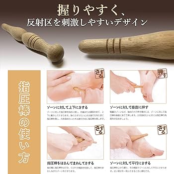 Amazon.co.jp: 【足裏研究家監修】 iasivie ツボ押し棒 足ツボ