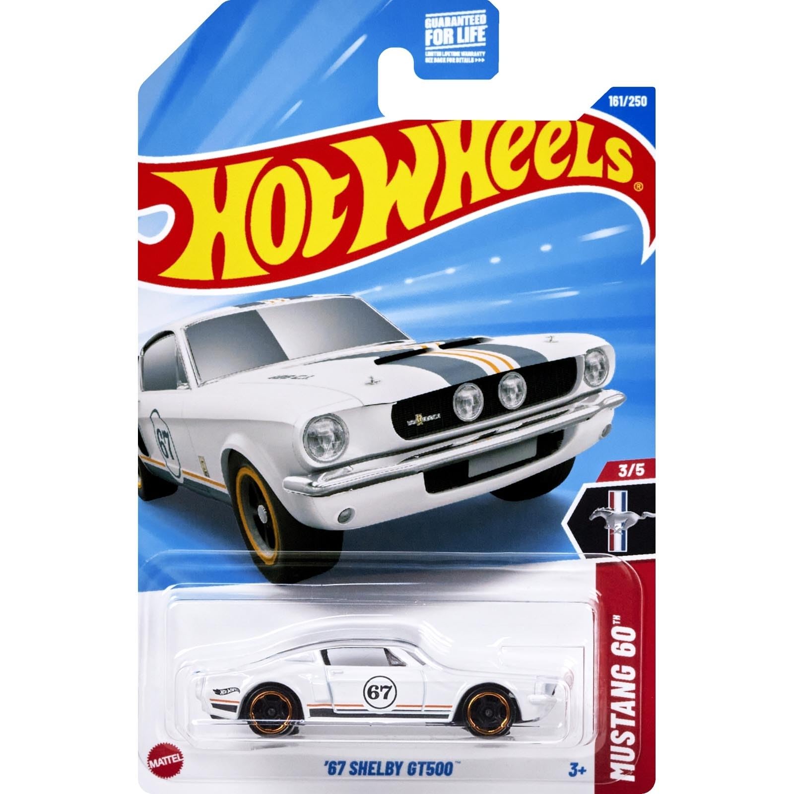 Amazon.com: Hot Wheels '67 Shelby GT500 [White] Mustang 60 3/5