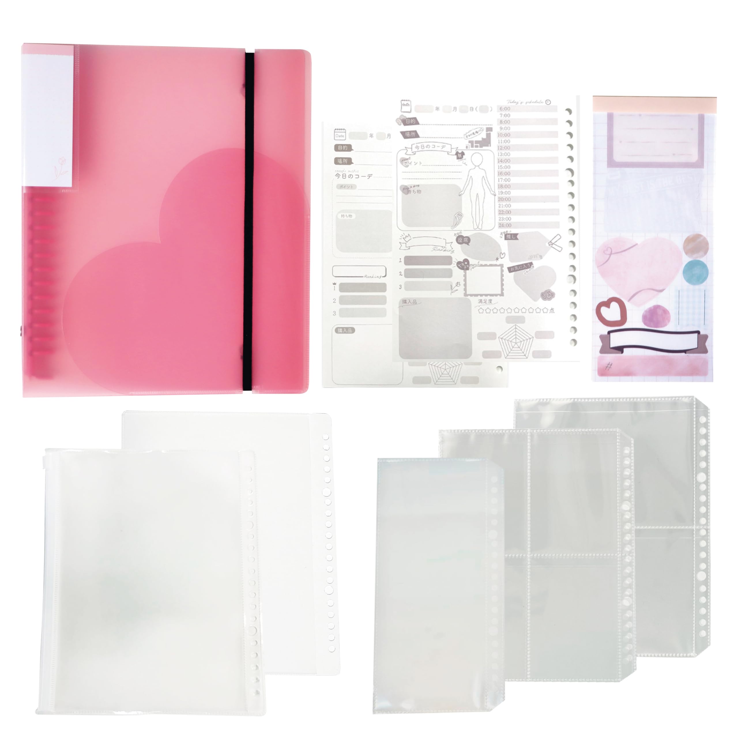 Amazon.co.jp: リアコレ ファイルセット ピンク 8種23点セット（A5 20