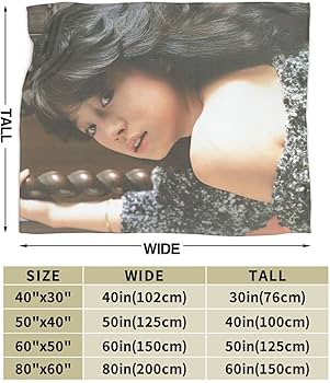 Amazon｜中森明菜 毛布 ブランケット 掛け毛布 フランネル ふわふわ